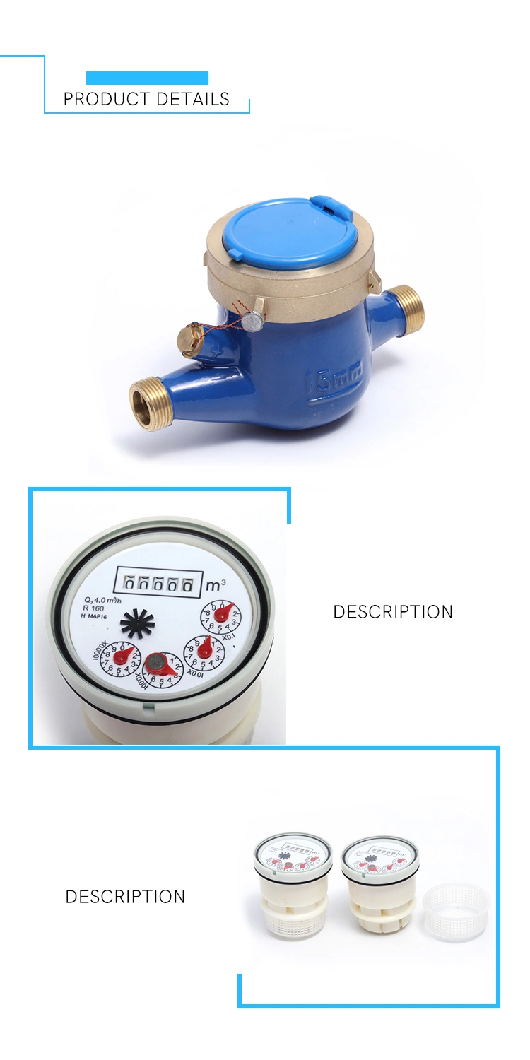 R160 Multi Jet Dry Type Water Meter Mechanism (NX-1)